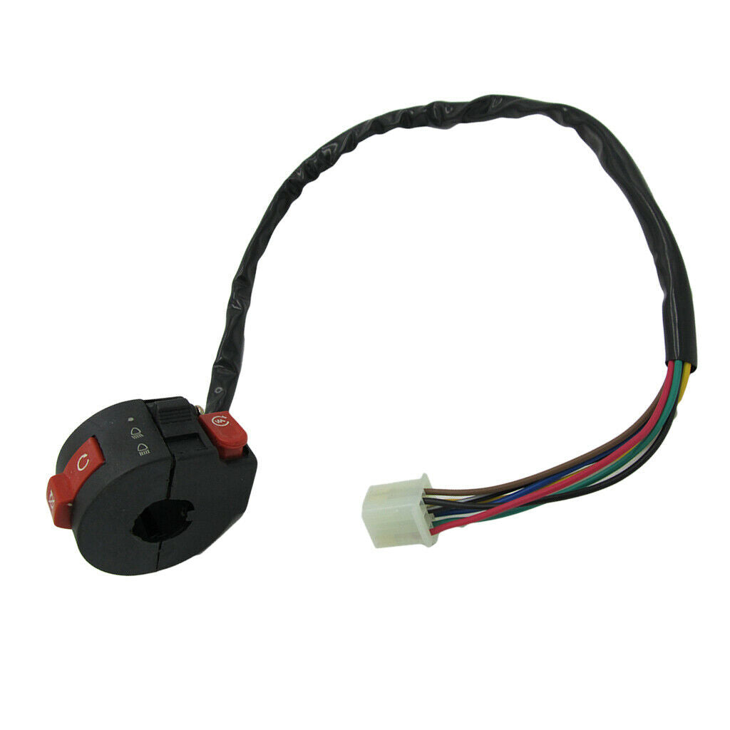 7-wire Kill Start Button Light Switch Housing 110cc Quad Dirt Bike ATV Buggy
