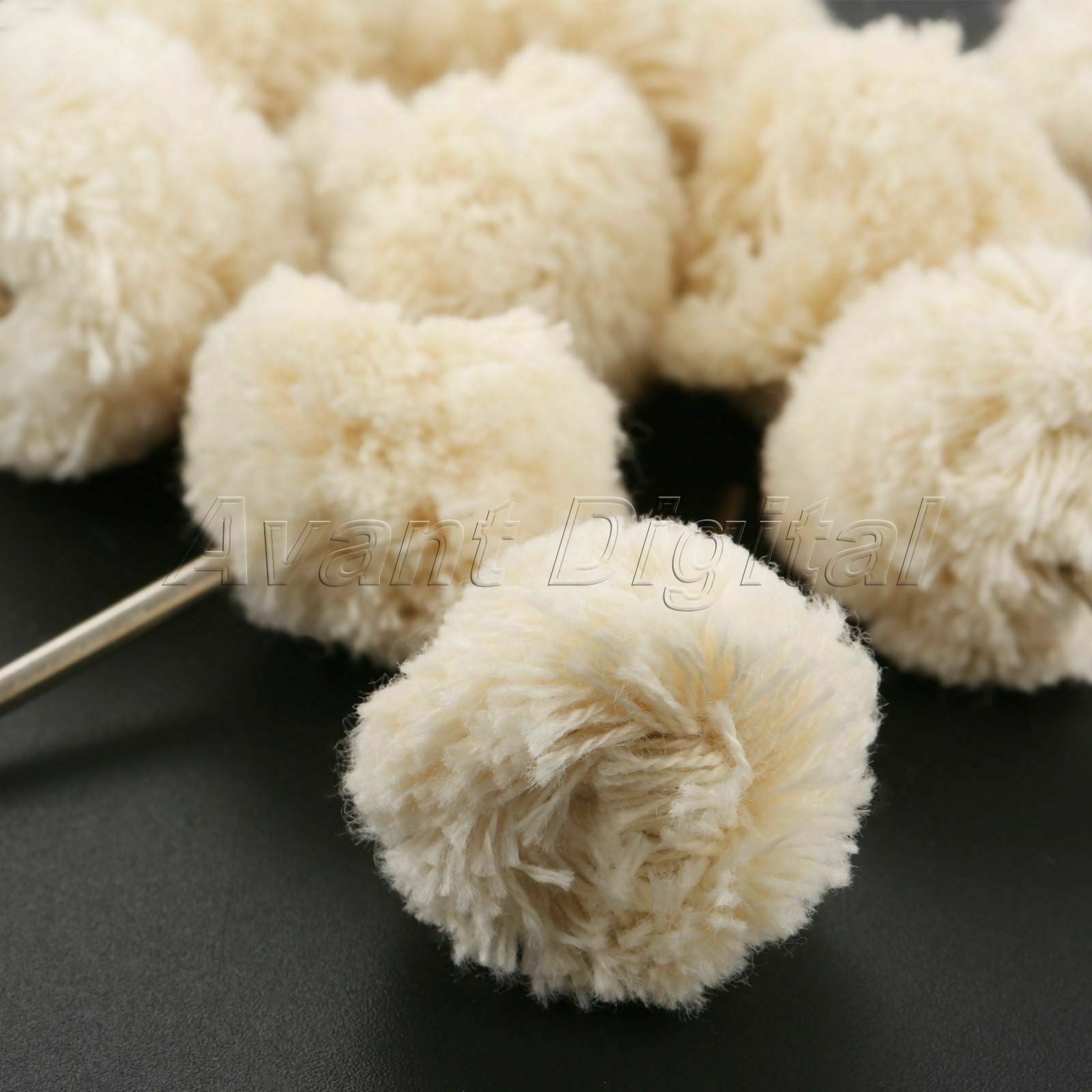 2.35mm Shank Wool Polishing Buffing Wheels Brush Craft Abrasive Rotary Tool 10pc