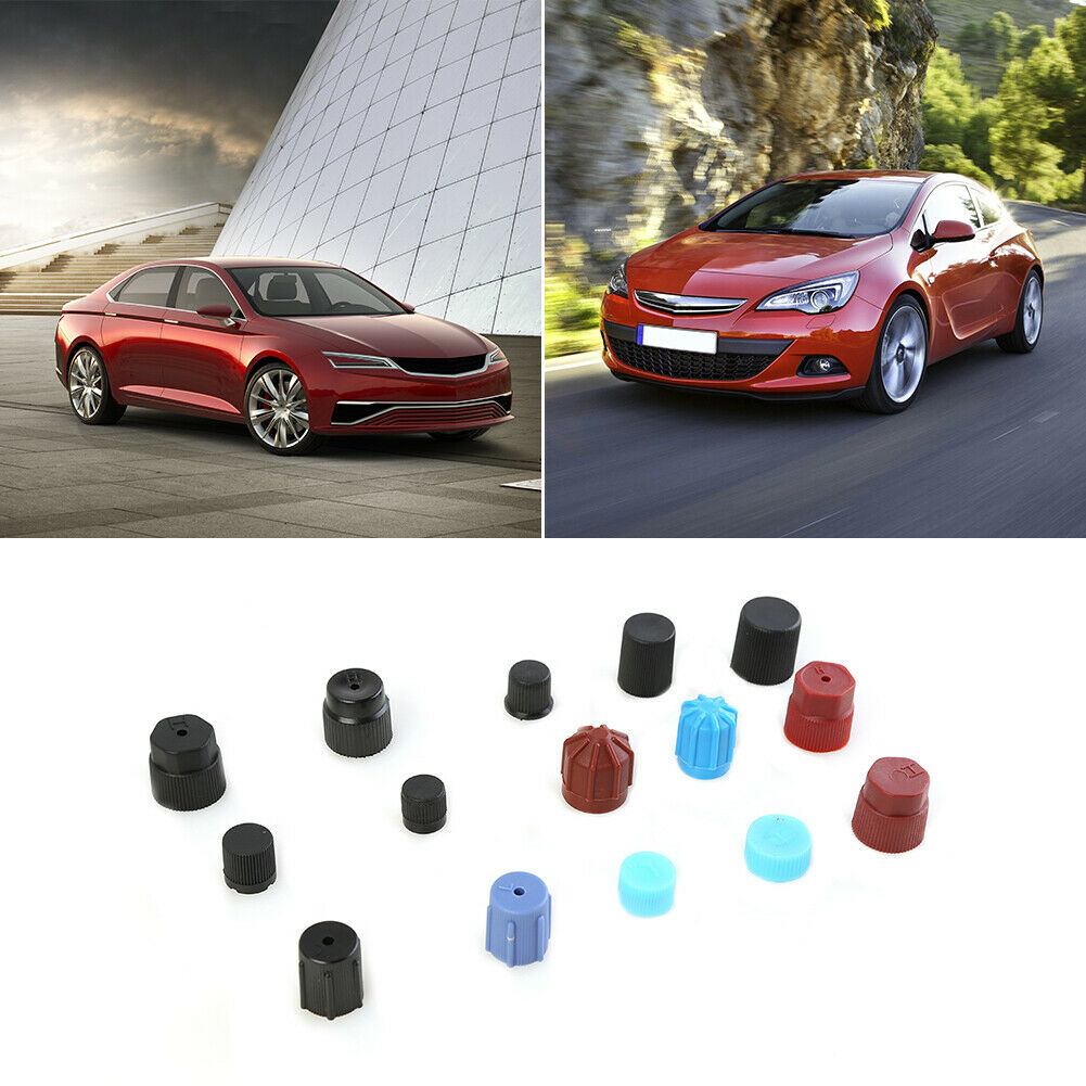 90pcs Car A/C Air Conditioning High Low Side Service Port Caps Kit R134a R12