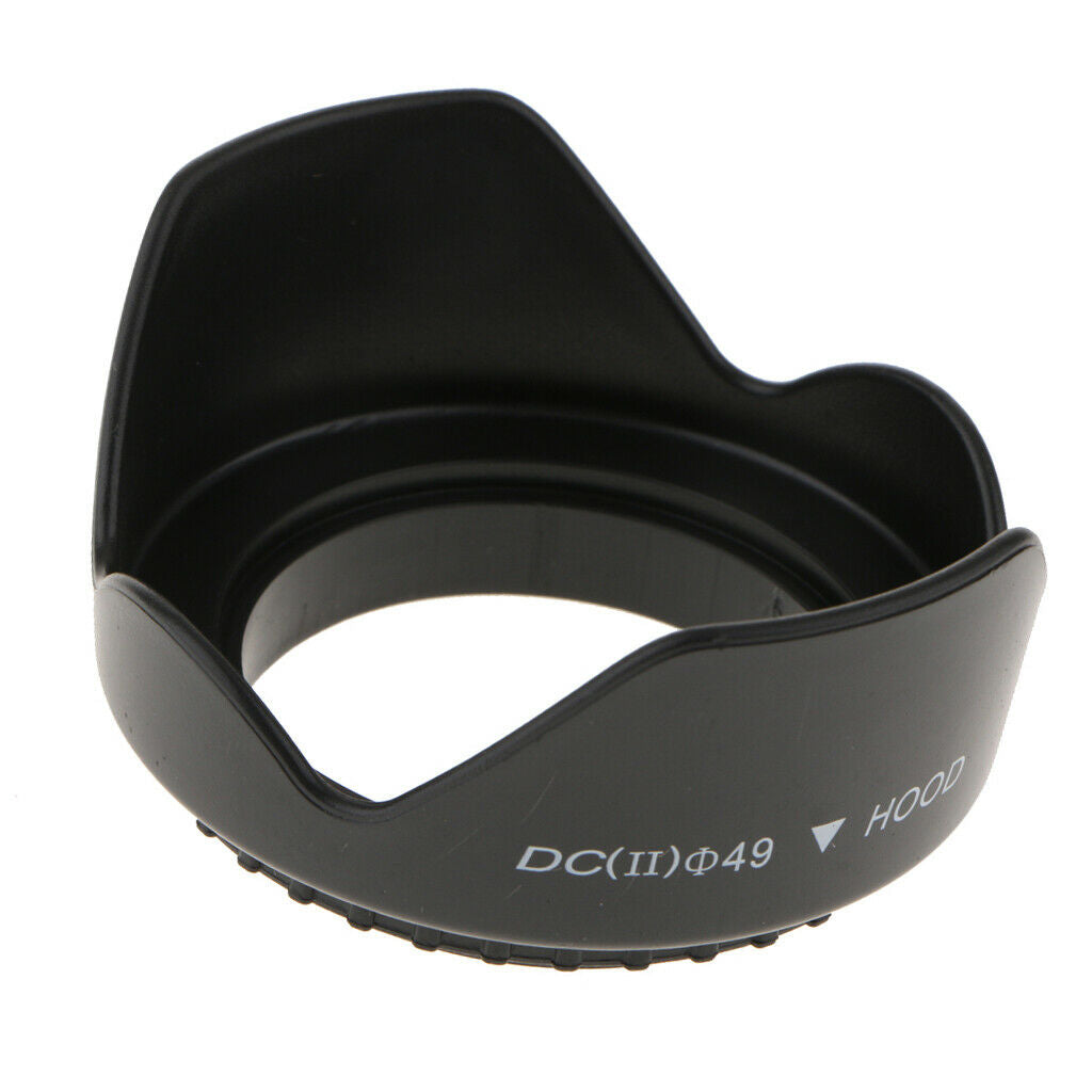 49mm Reversible Tulip Flower Crown Petal Shaped Lens Hood Provides Protection