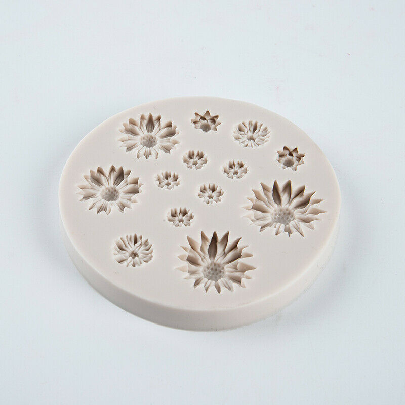Daisy Wild Chrysanthemum Flower Shape Silicone Mold Sugarcraft cake Baking MFCA