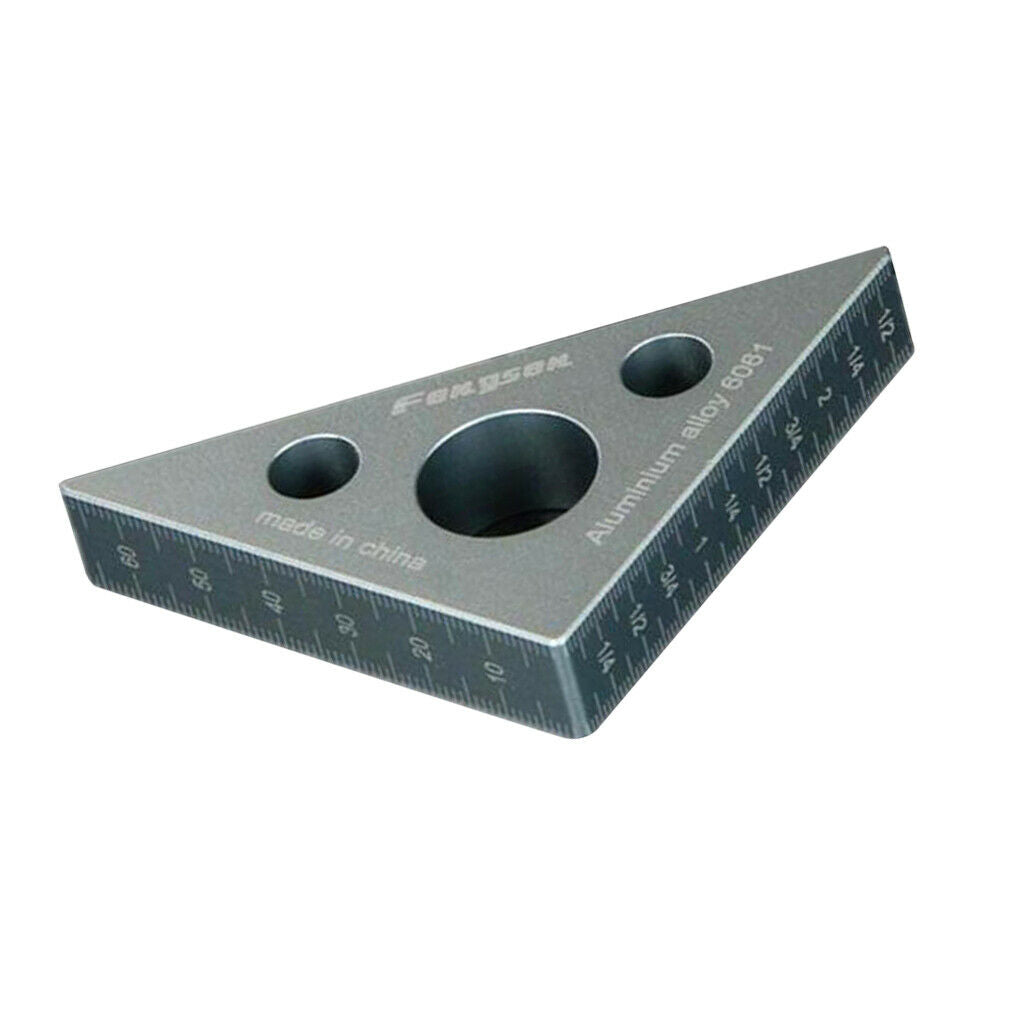 Aluminium Triangle Ruler Woodworking Height Measuring Tool Metric and inch