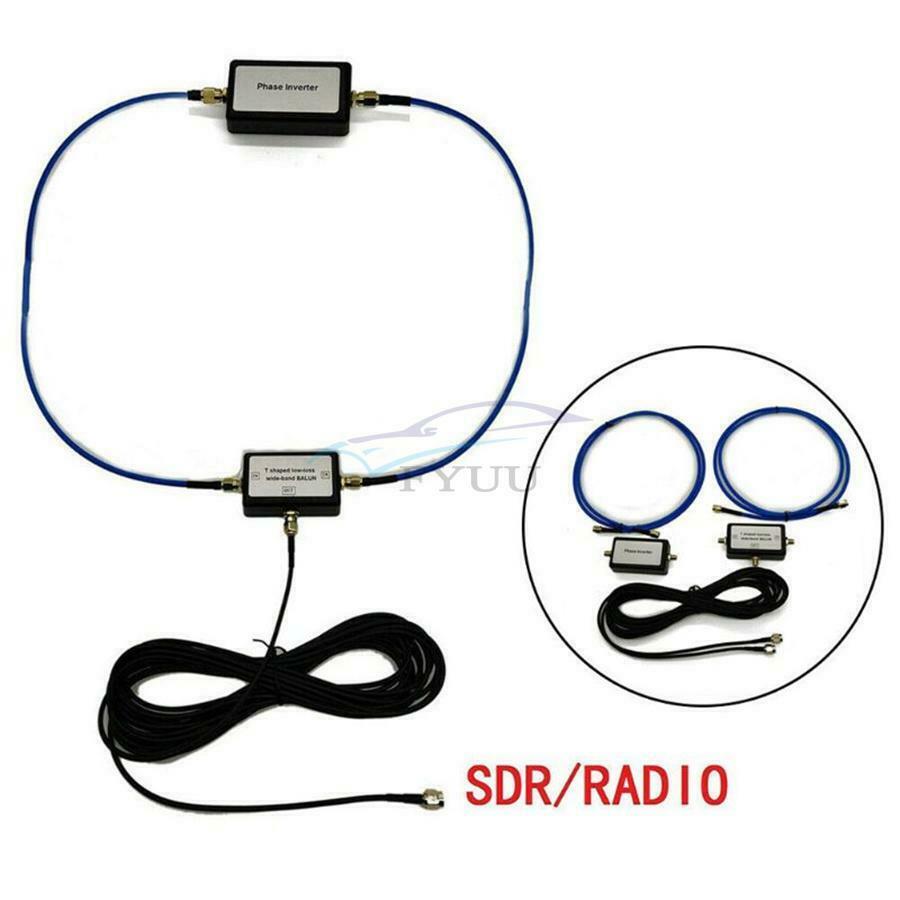 250mW T-shaped BALUN Passive Magnetic Loop Antenna For VHF Response Up To300 MHz