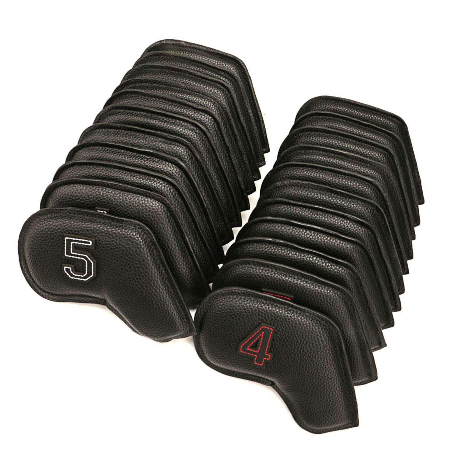 11Pack Waterproof PU Golf Club Iron Cover Protective Headcover Universal