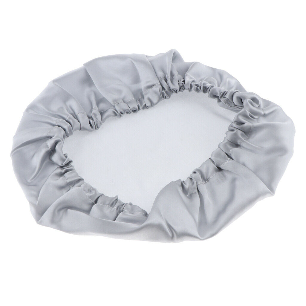 100% Silk Hair Bonnet for Women Girls Sleeping Salon   Sleep Hat Gray