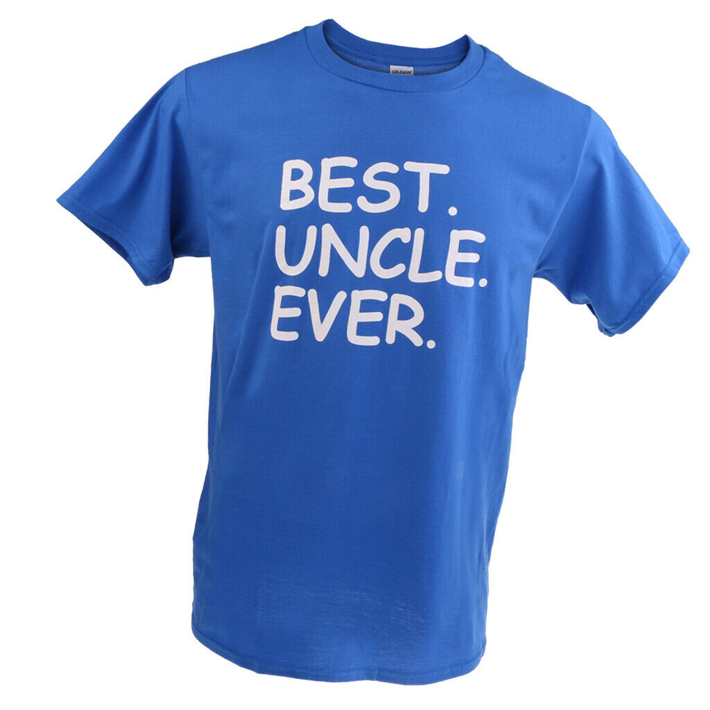 Best Uncle Ever Family Day Birthday Saying Slogan Mens T-shirt Dark Blue XL
