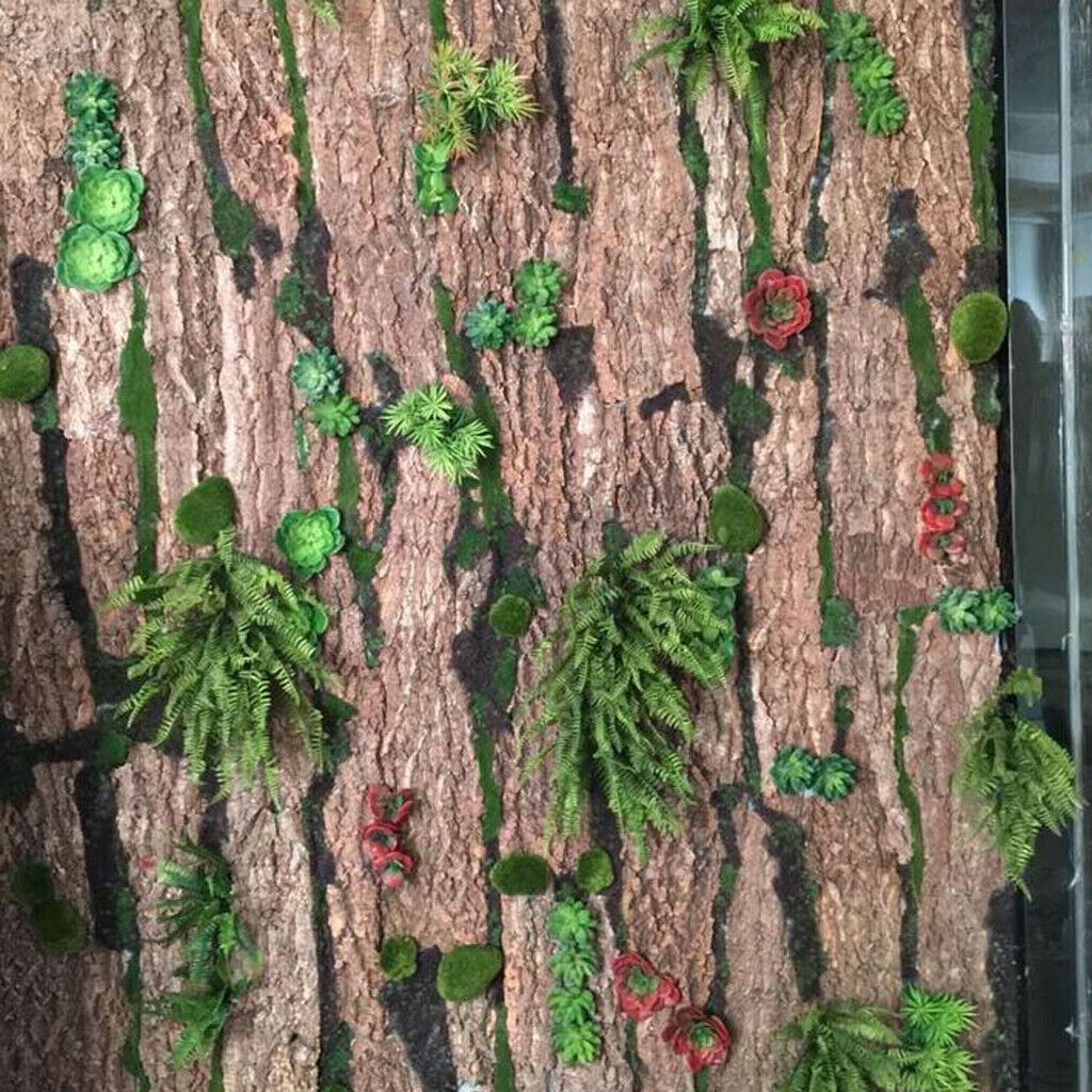 4pcs Artificial Moss Stones Grass Green Plant Potted Home Garden Decor Micro