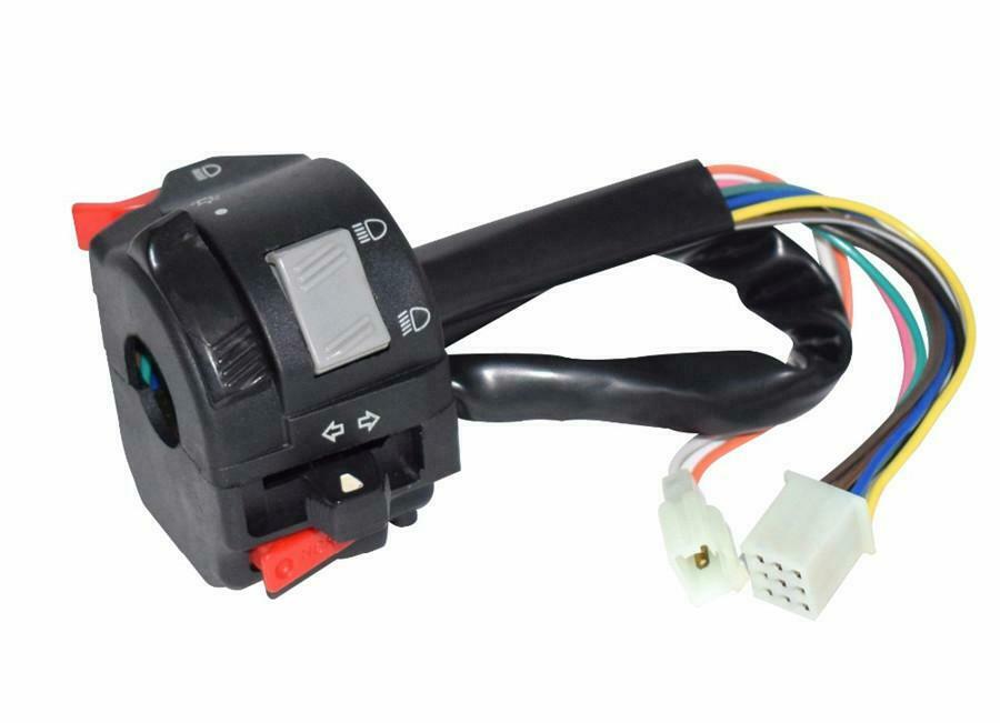 7/8" Motorcycle Handlebar Headlight Fog/Turn Signal Light Switch Control Button