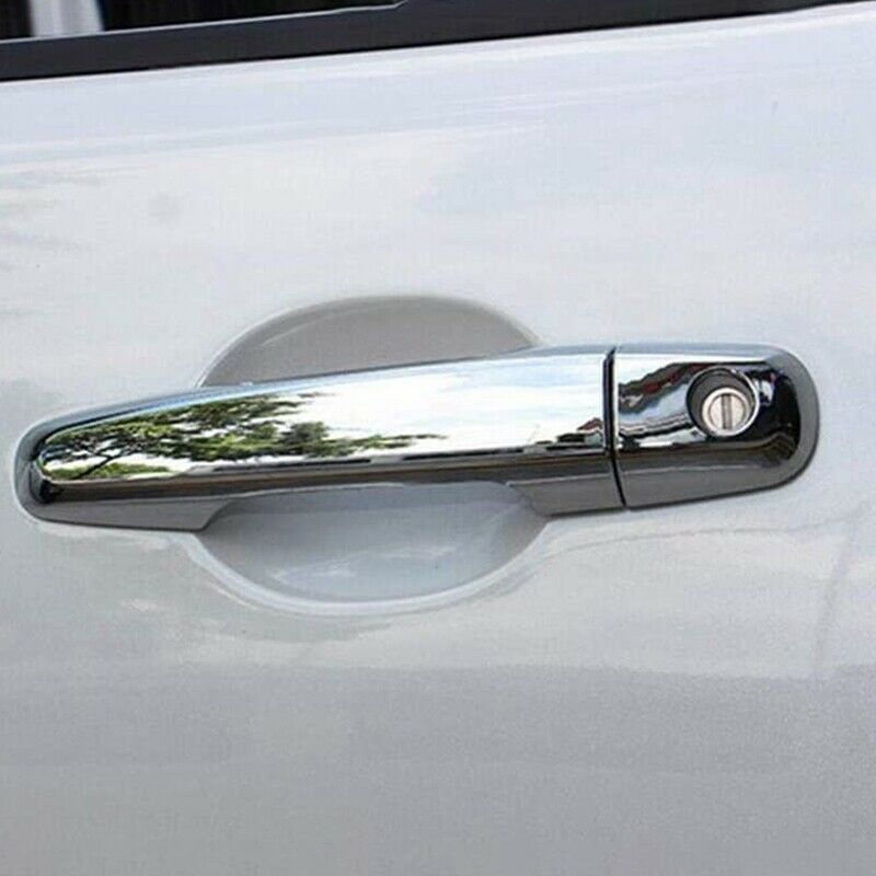 8Pcs Chrome Door Handle Cover Trim for MITSUBISHI TRITon L200 ML MN MQ 2005-O3D2