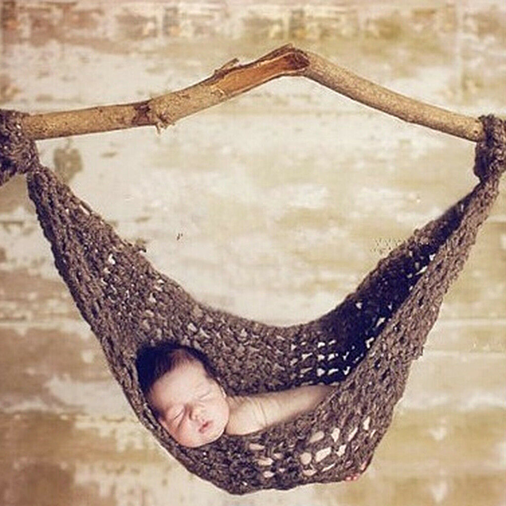 Newborn Baby Hammock Hand Spinning Photo Costume Photography Support Soft
