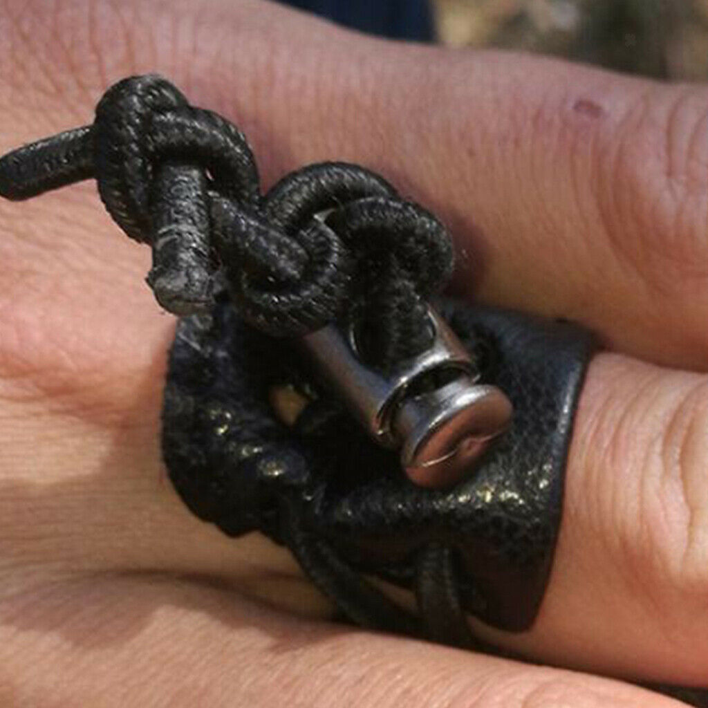 Archery Finger Tab - Finger Guard Protective Glove Saver for Outdoor Bow Hunting