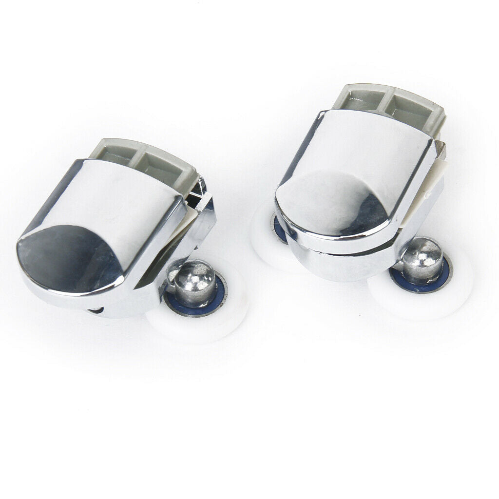 Shower Door Castors Runners Wheels 25 Mm Diameter Bathroom Spare Parts Set /