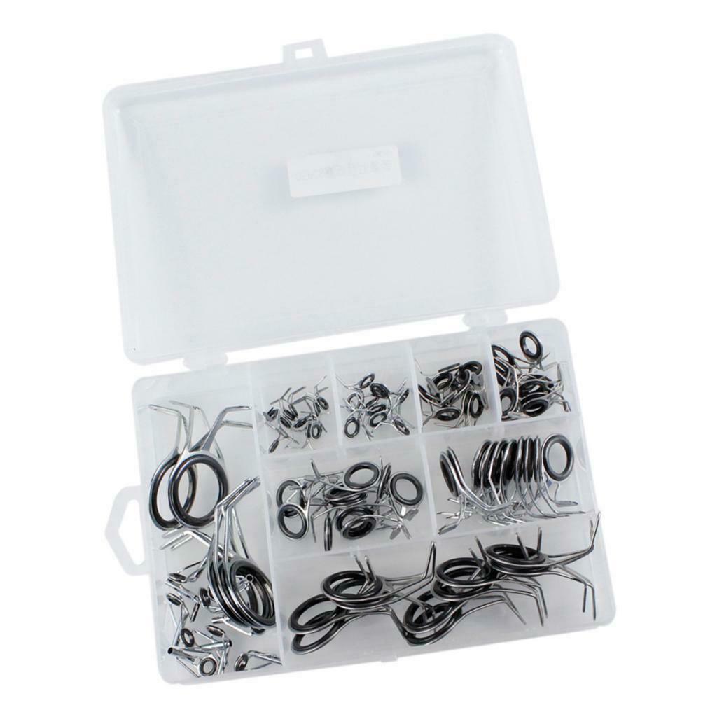 85x Fishing Rod Guides Pole Repair Set Anti-corrosive for Saltwater Fishing