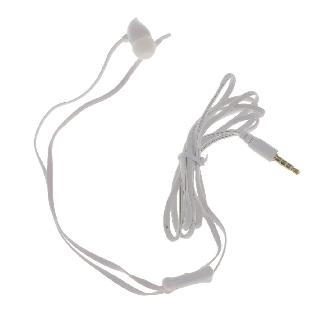 Cute Cartoon in-ear 3.5mm Wired Headphone Earphone with Mic for Phone White