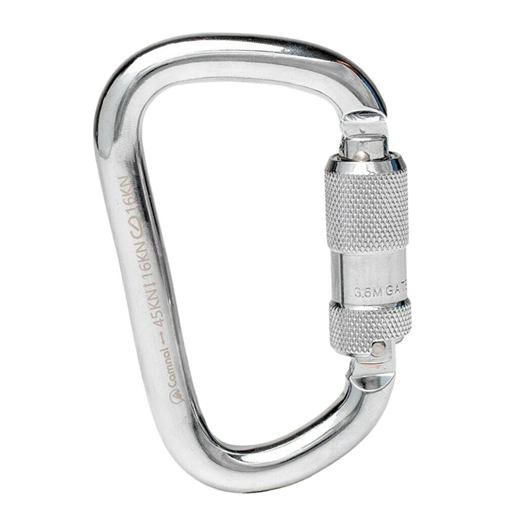 45KN Twist Gate Auto Lock Carabiner Climbing Caving   Rappelling by CE