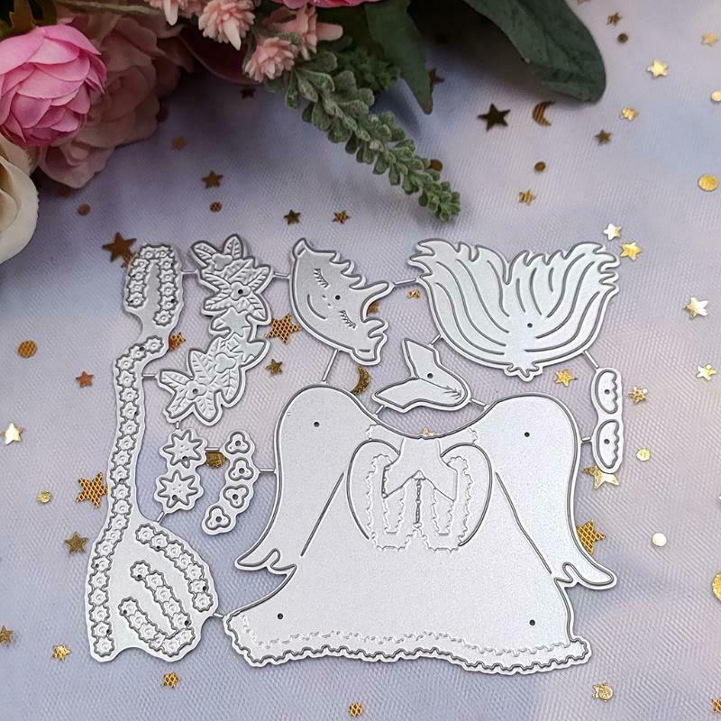 Prayer Angel Border Die-Cuts Stencils for DIY Scrapbooking Album Carbon Steel