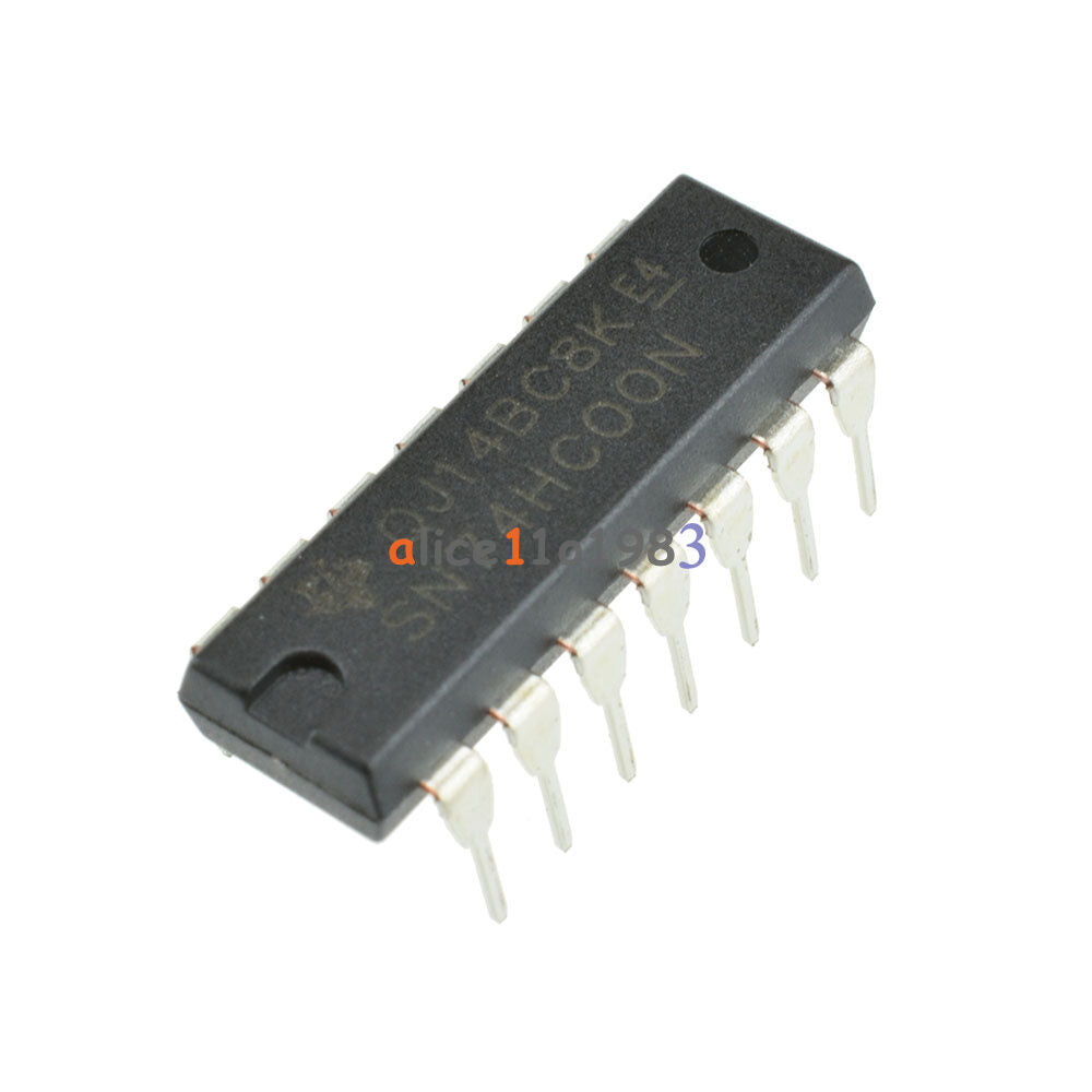 10pcs SN74HC00N 74HC00N IC QUAD 2-INPUT NAND GATE 14-DIP