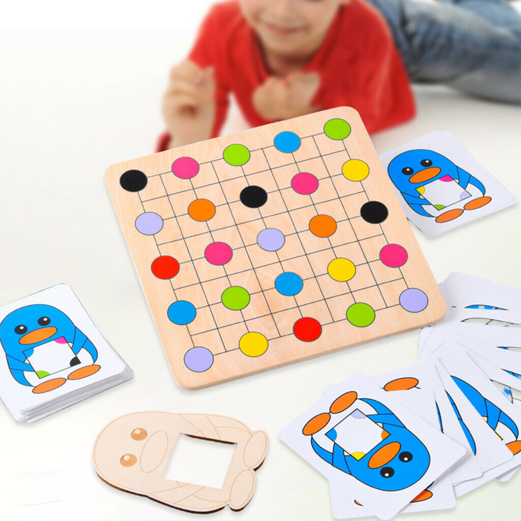 Wooden Color Find Game Training Concentration Preschool Developmental Toys