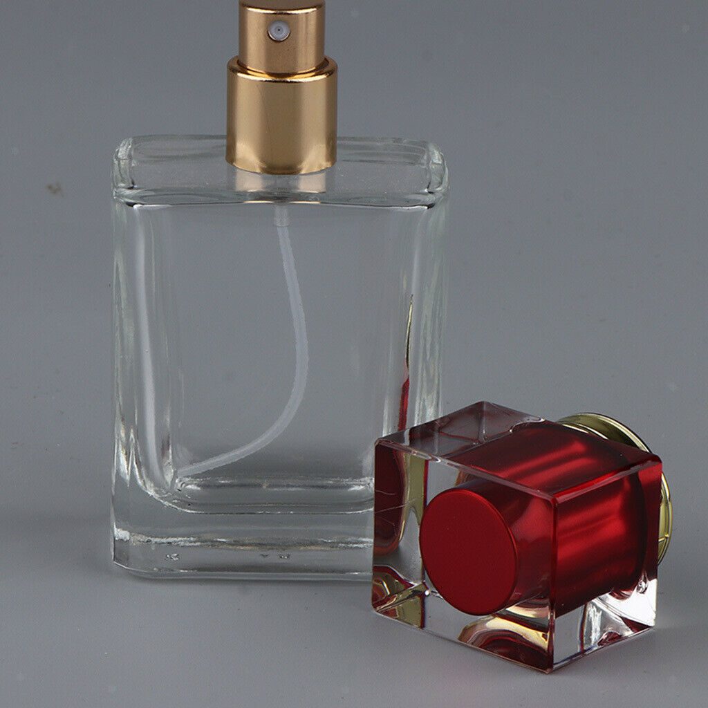 2x Black/Red Sprayer Empty Perfume Fragrance Bottle Aftershave  50ml