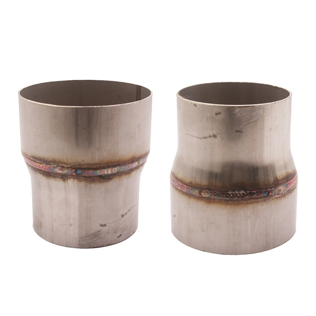 2x Mild Exhaust Pipe Reducer 3" O.D. to 4" O.D. Rustproof Anti-corrosion