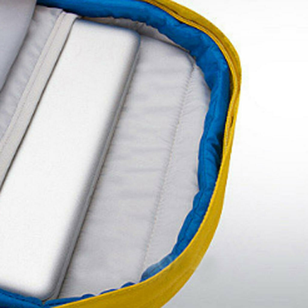 Waterproof Backpack Bag for 13 inch Notebook Laptop Gray with Yellow