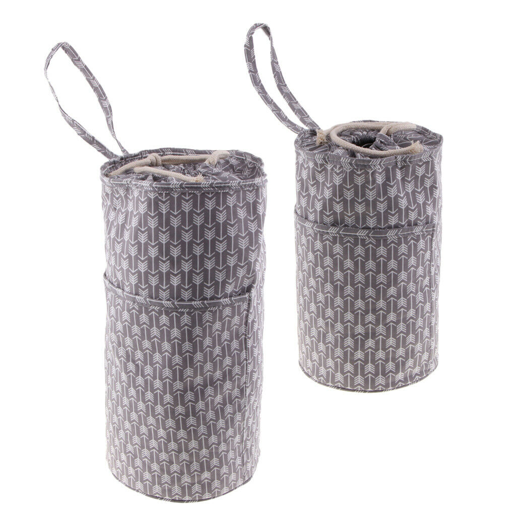 2pcs Knitting Totes Crochet Hook Storage Case Sewing Tool Store
