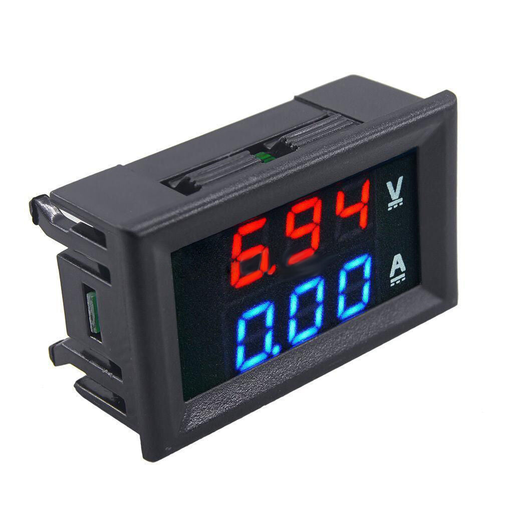 Dual Display LED DC 100V 10A Digital Voltmeter Ammeter Panel Amp Volt Gauge New