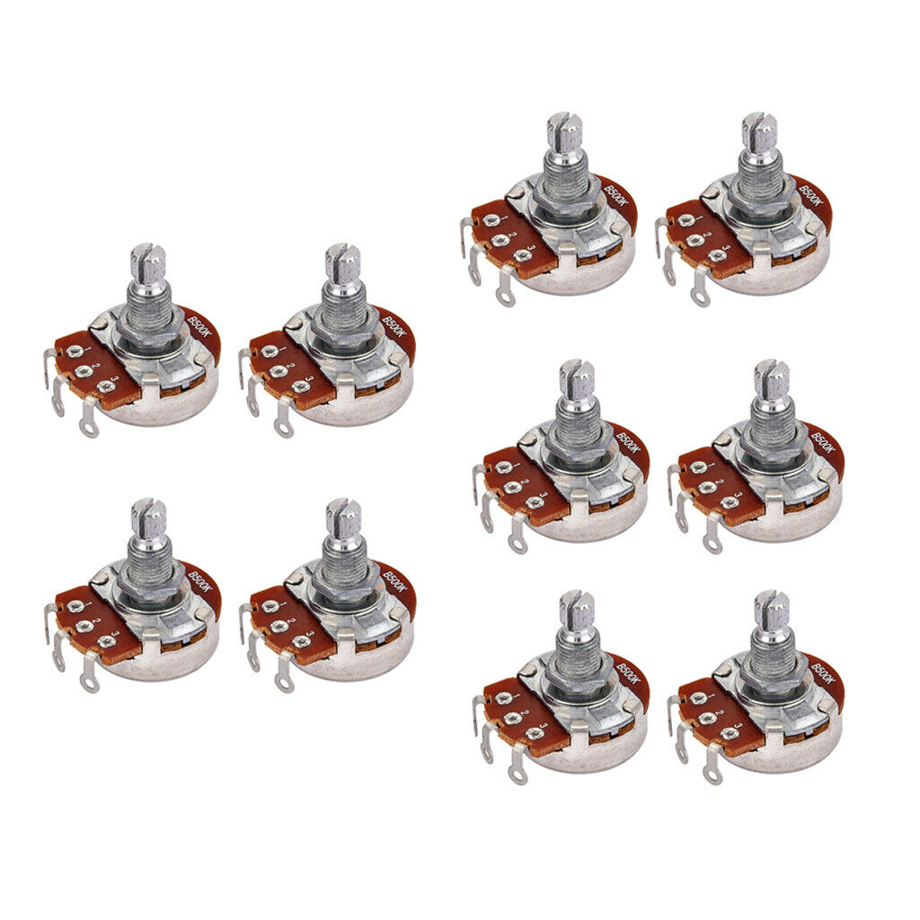 10x B500K Potentiometer For Electric Guitar Push Pull Control Guitar Tone Pot