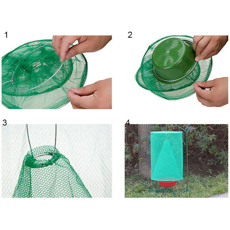 Hanging Flycatcher Folding Fly Trap Mosquito Trap Top Catcher Fly Wasp InseS.DD