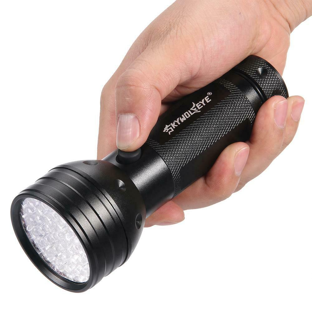 395UV Light 51 LED Flashlight Violet Torch Focus Lamp Banknotes Detector @