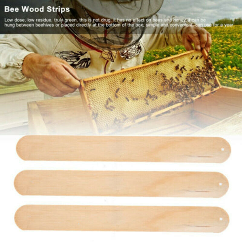 6PC Beekeeping Wood Strips Beekeeper Wax-moth Larva Killer Treatment Tools Set