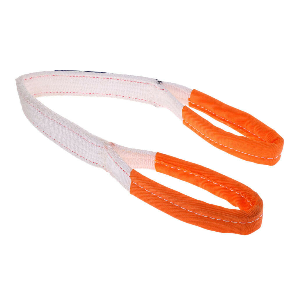 2X Heavy Duty Tree Saver Tow Strap Towing Pull Rope Cable Road Recovery 2Ton 1m