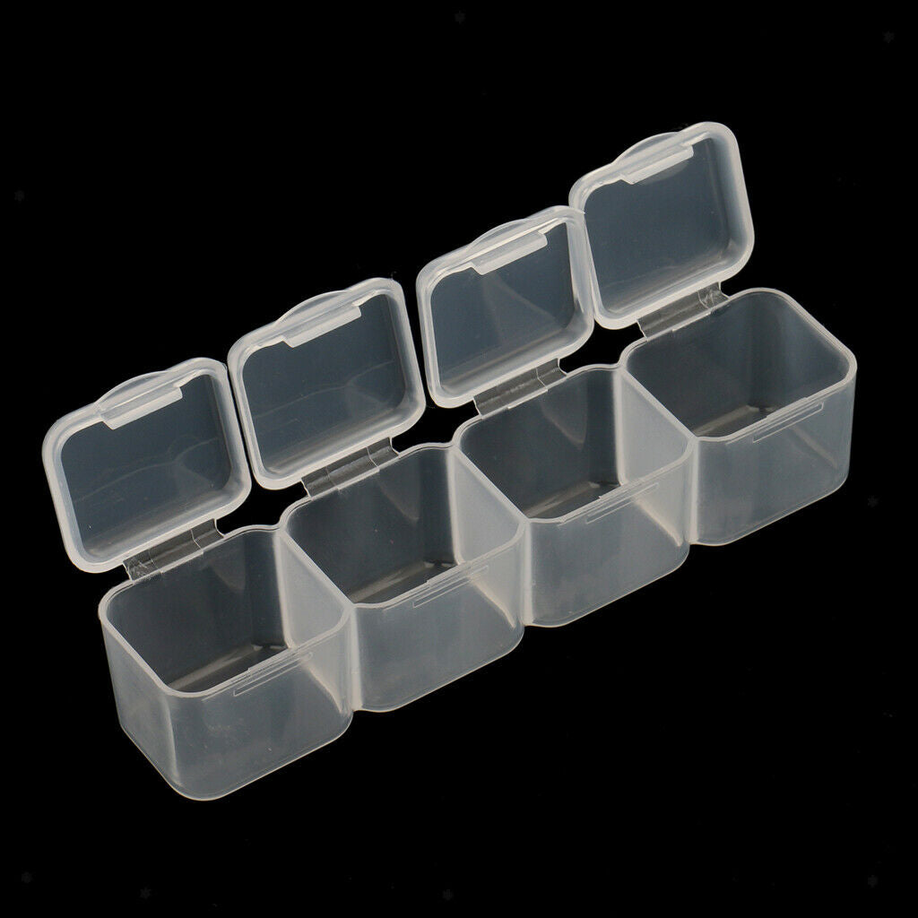 28 Grids Box Case Plastic Jewelry Storage Box Nail Art Tips