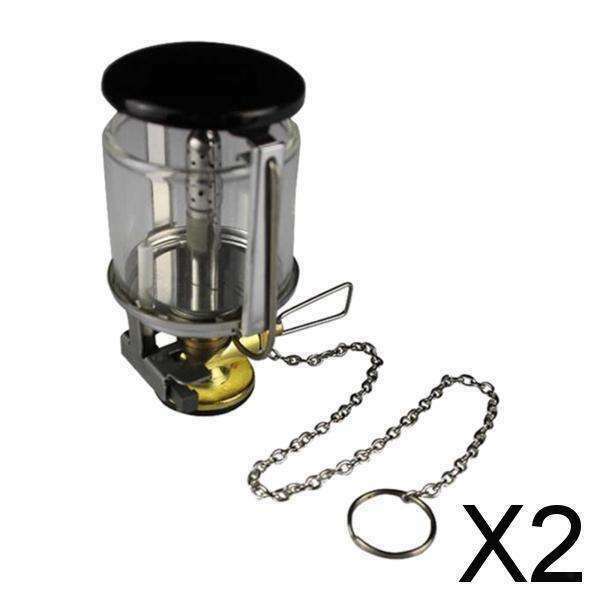 2X Portable Mini Gas Lantern Compact Fuel Lamp Propane Compact Heater