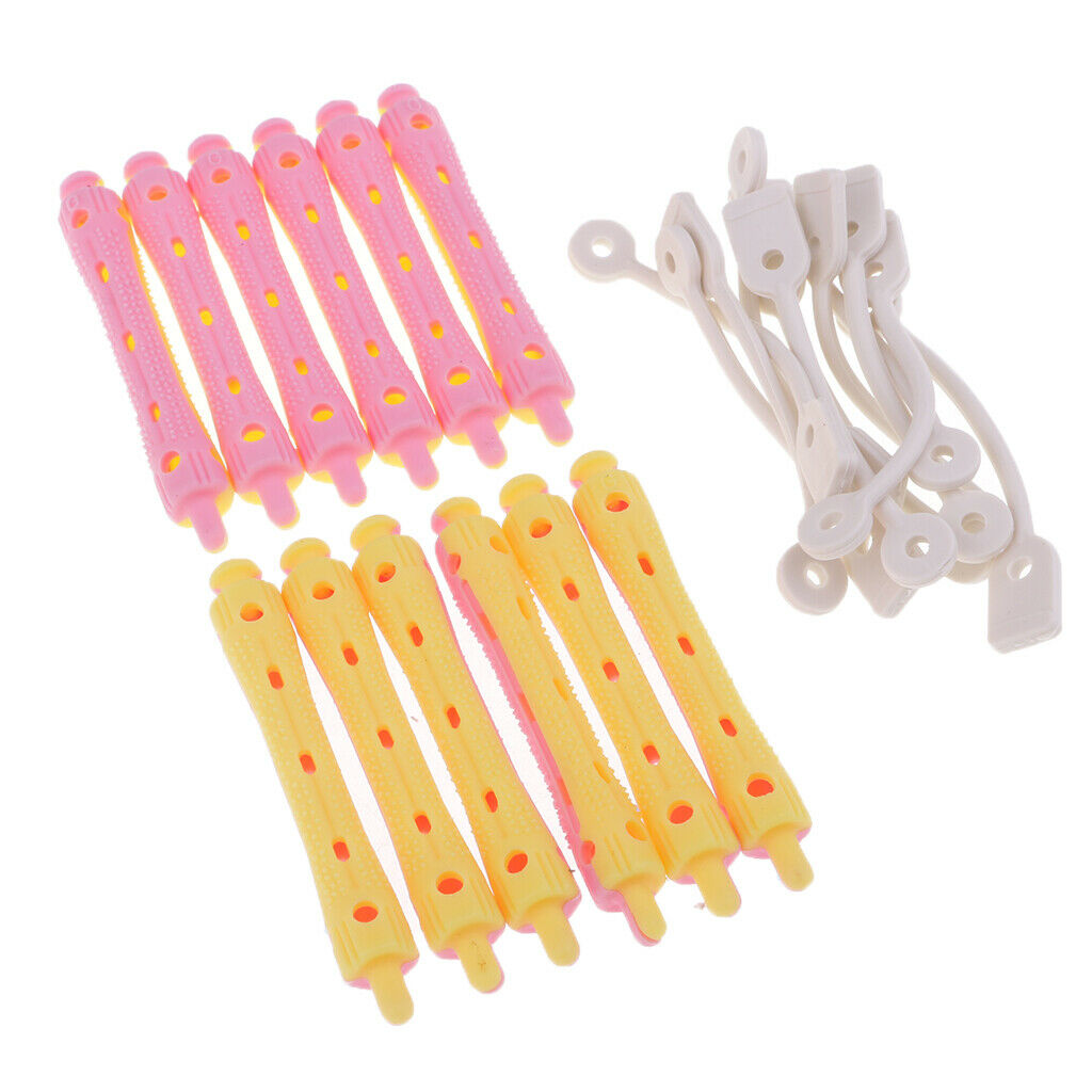 24x Hair Curler Clamps Hairdreser Perm Rods Curling Hair Styling DIY Tool