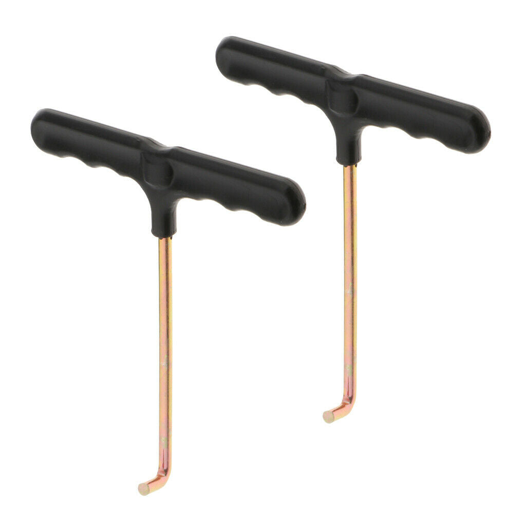 2 Pieces Heavy Duty Durable Trampoline Springs Puller Pull Tool T-Hook