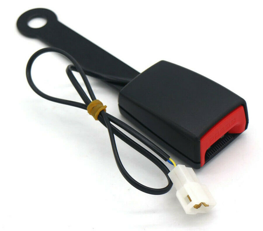 Car Front Seat Belt Buckle Device with Tail Plug Connector and Buzzer Cable175MM