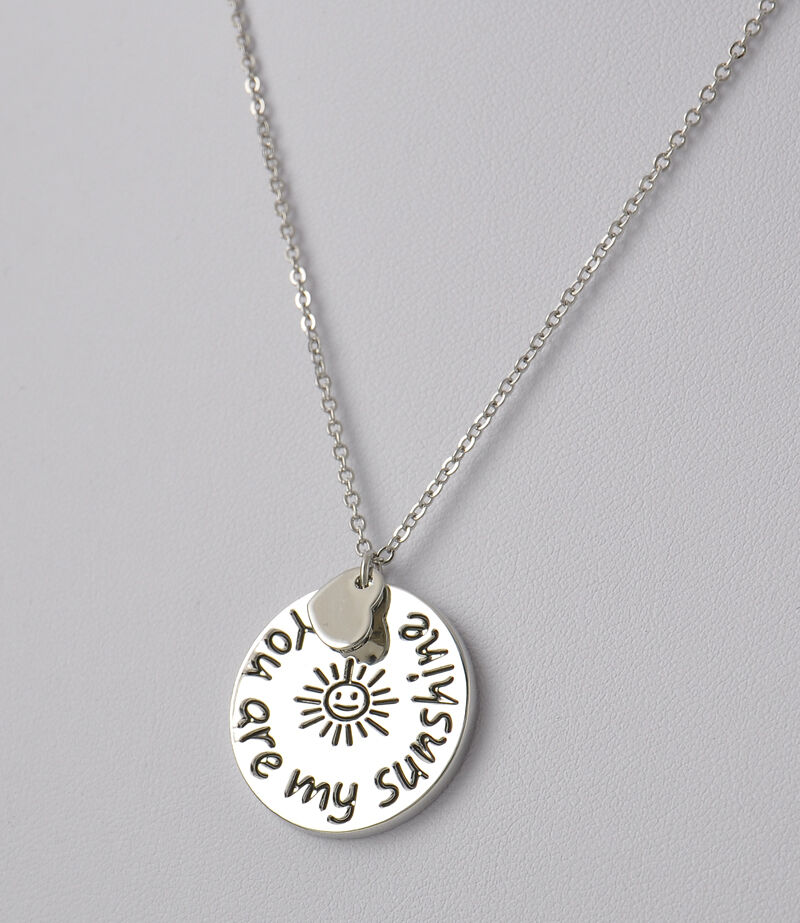 You are my sunshine Love Letters Pendant Charm Necklace Best Friends Lover Gift