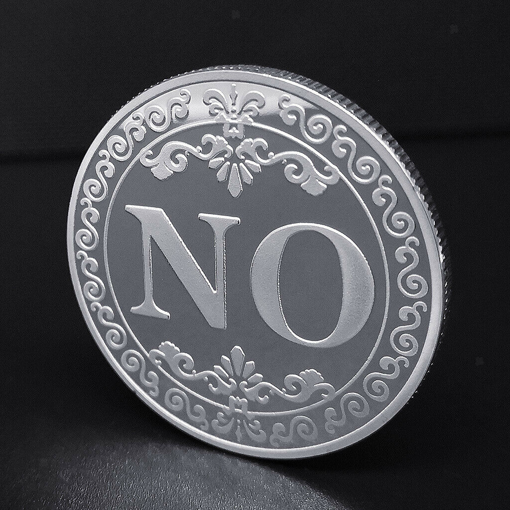 Commemorative Coin YES NO Letters Ornaments Collection Arts Gifts Souvenirs