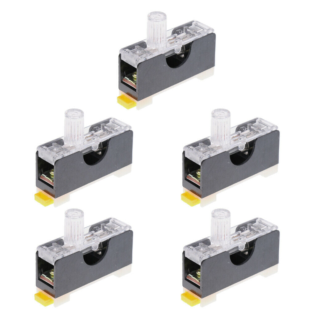 5 Sets of DIN Rail Fuse  Made of Plastic with FS101 Fuses 250V