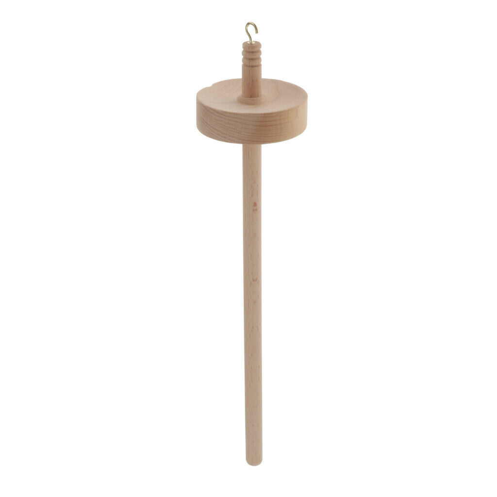 Classic Wood Drop Spindle Spinning Kit Top Whorl Spin Tool Crafting Supply