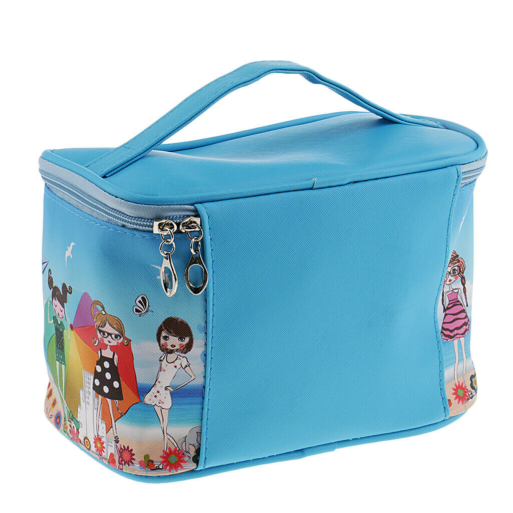 Travel Makekup Box Bag Cosmetic Pouch Holder Toiletry Organizer Zipper Case -