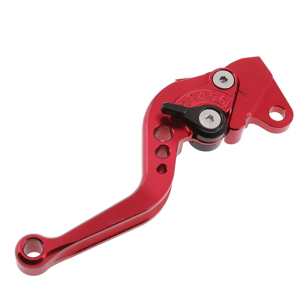 2 Pieces Adjustable Hand Brake & Clutch Levers for Yamaha RSZ RS100 red
