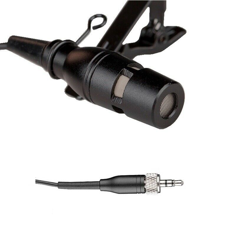 Lapel mic for Sennheiser Lavalier Microphone Unidirectional Collar Tie Clip On