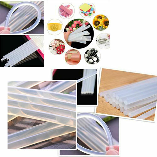 50pcs Hot Melt Mini Glue Gun Stick Clear White (7x100mm)
