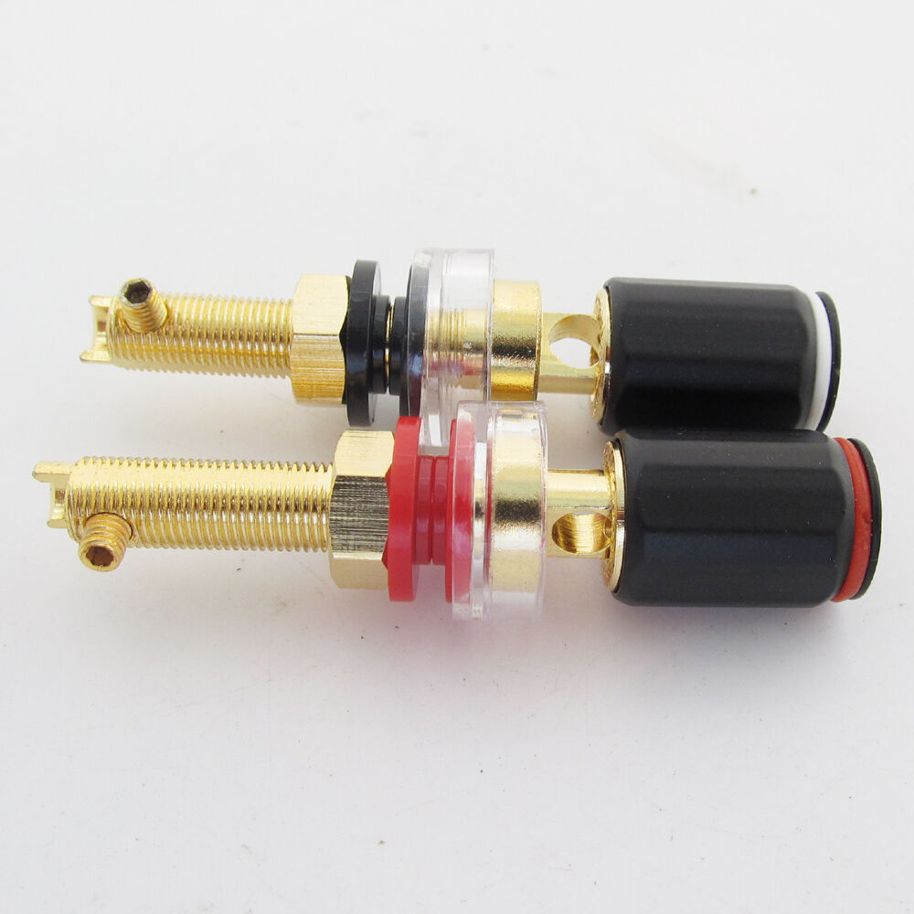 4pcs High Quality Pure Copper HiFi Amplifier Speaker Terminal Binding Post 65mm