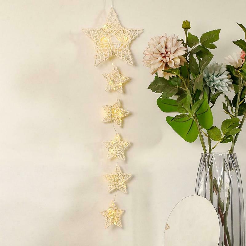 1PC Fairy Star String Dream Catcher Around Lights Elagant Dream Catcher Lighting