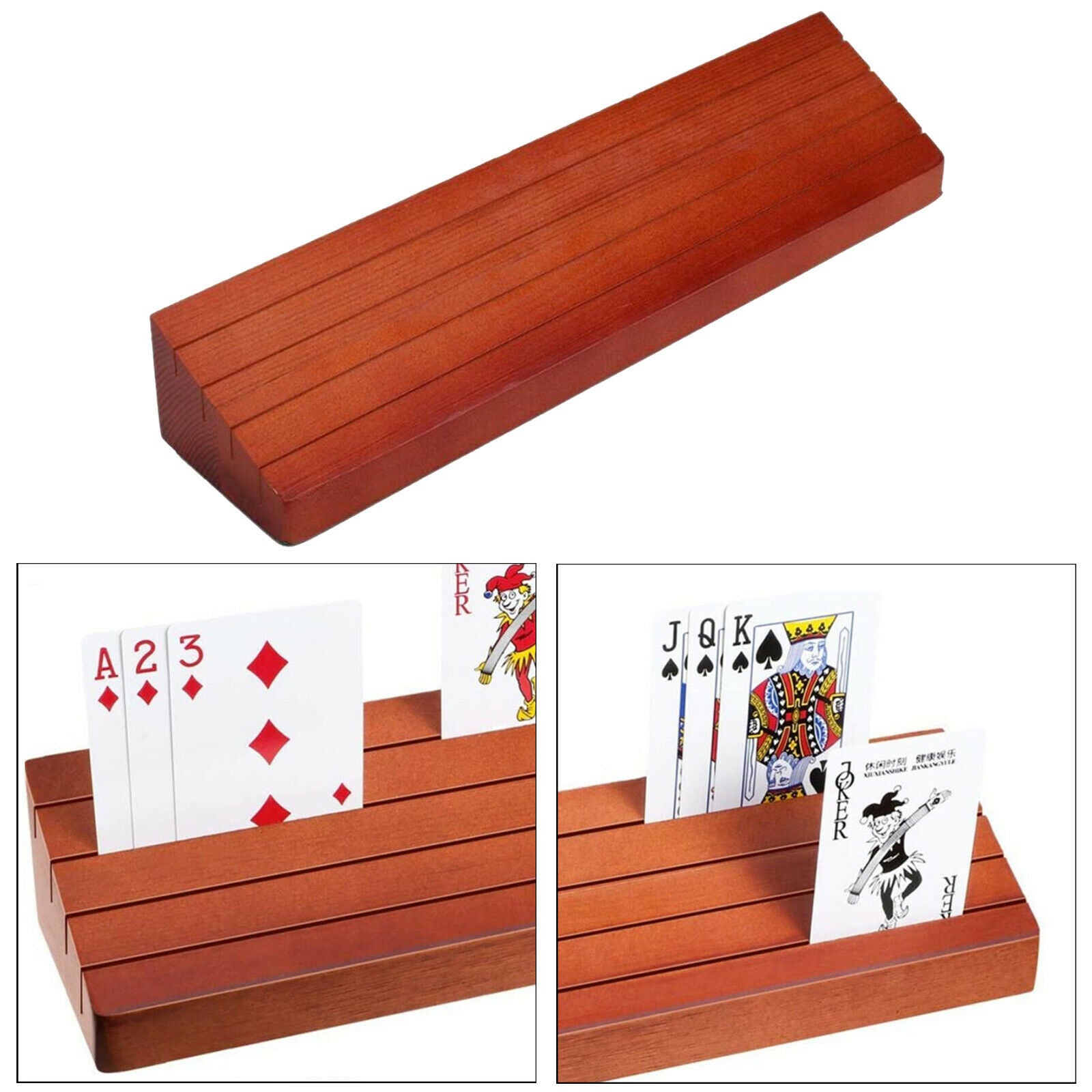Playing Card Holder Base Hands Free Game Cards Stand Organizer for Arthritis