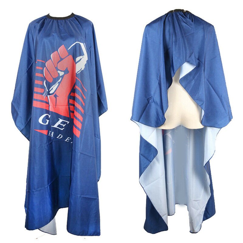 Waterproof Blue Haircut Cape Hairdresser Hairdressing Salon Barber ApronBDAU