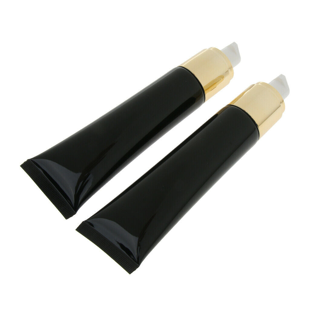 4 Pieces Plastic Squeeze Bottle Empty Makeup Liquid Foundation Pump Tube